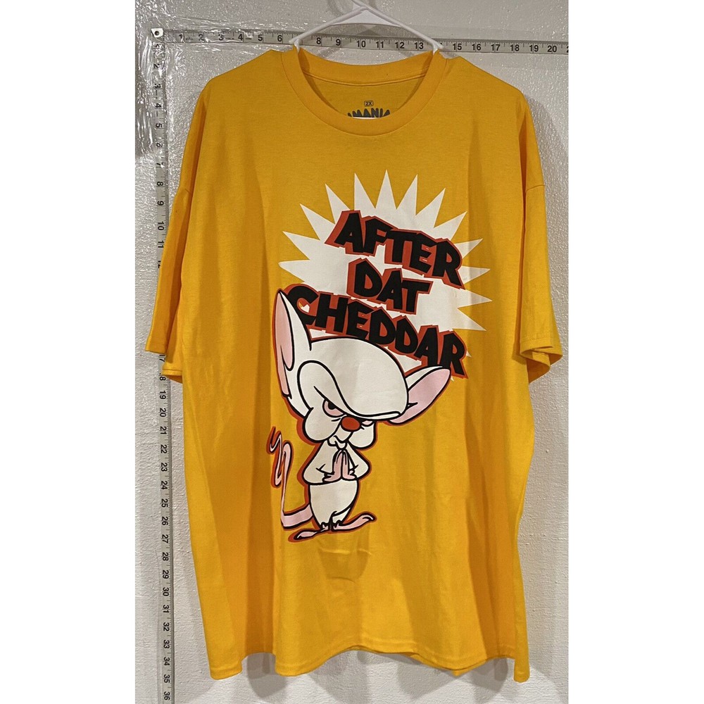 Animaniacs After Dat Cheddar Big Graphic T Shirt Mens Size 2X